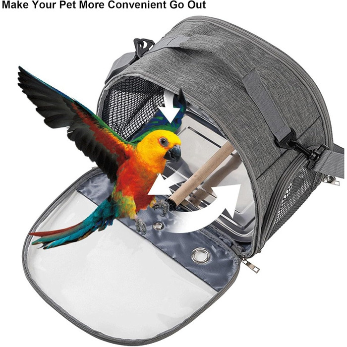 Переносна клітка для птахів Glenmi Royal Blue зі стійкою та легкою для чищення підставкою