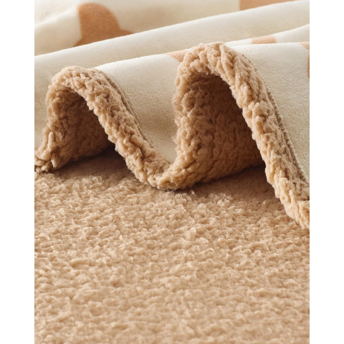 Покривало для собак Feandrea водонепроникне, Sherpa Fleece, XL 152x127 см, бежеве - захист для дивану, машинне прання