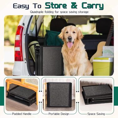 Рампа для собак великих порід, 180х50 см, складана, з антиковзким покриттям