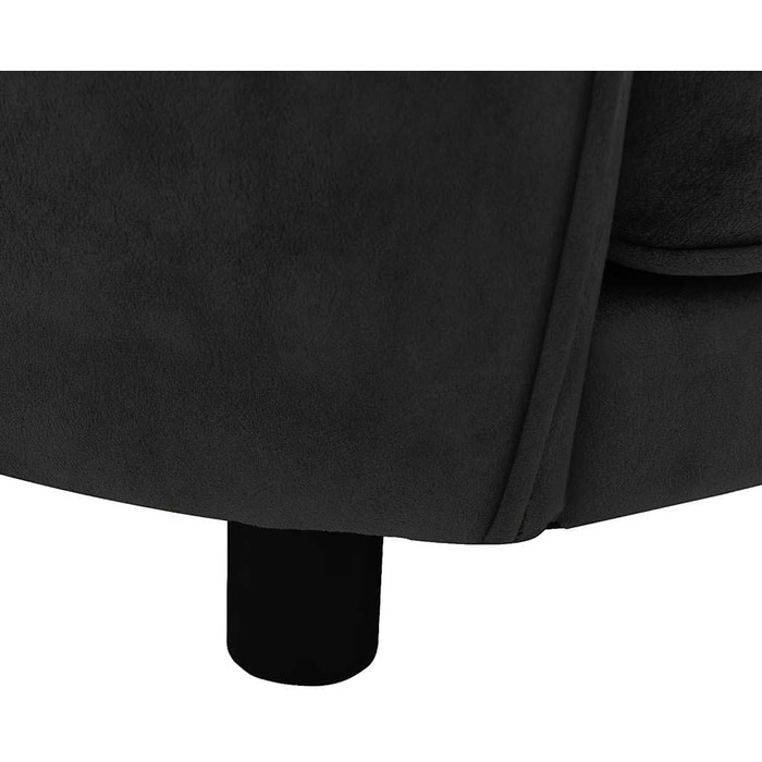 Софа для собак VidaXL чорна 69x49x40 см, м'яке ліжко для собак/кішок