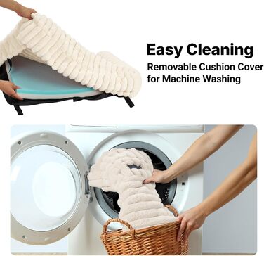 Ліжко для собак Veehoo - зручне диванчик для маленьких собак з ортопедичним матрацом, антиковзаючі ніжки, 60x45x10 см, білий