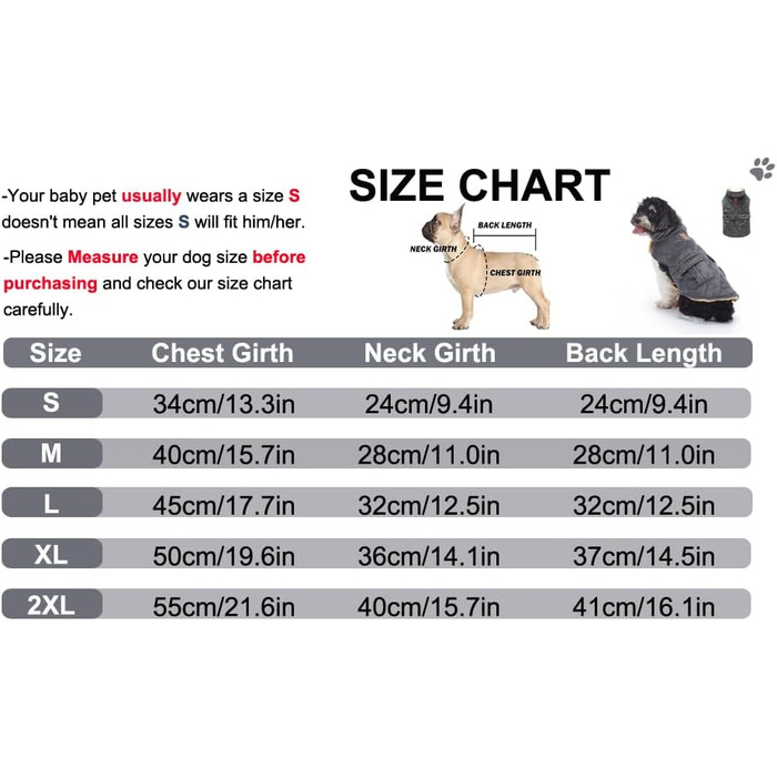 Зимовий теплий пуховик для собак з протекторними отворами, вітронепроникна куртка для холодної погоди, бавовна, костюм для цуценят, маленьких та середніх собак, розмір XL (Стиль 1: Темно-сірий) XL: Обхват грудей: 50 см / 19.6 дюймів Стиль 1: Темно-сірий
