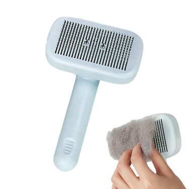 Щітка для собак Zupfbürste: самоочисна, для видалення підшерстка, масажна, догляд за шерстю, для цуценят та кошенят, для довгої та короткої шерсті