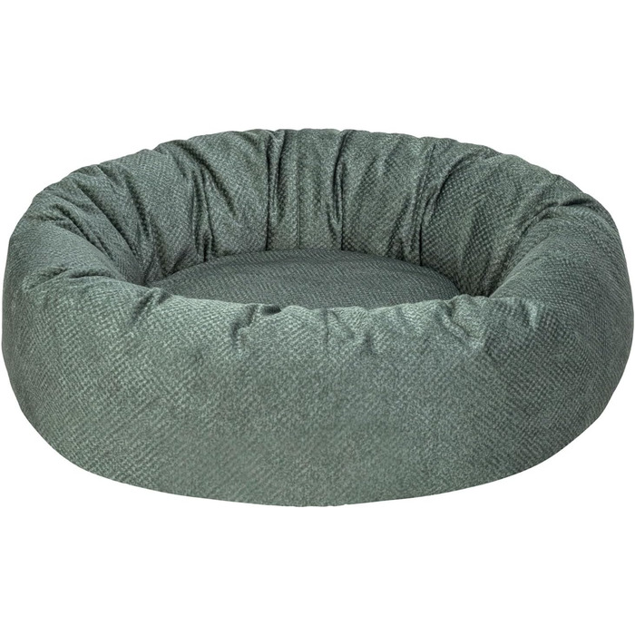 Кругле ліжко для собак Schecker Bensersiel, екологічний матеріал, зелене, діаметр 70 см