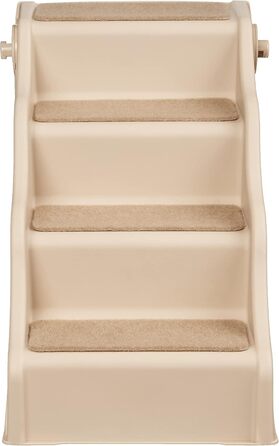 Складні сходинки для собак і котів Amazon Basics, світло-коричневі, 37,1x57,8x49,5 см