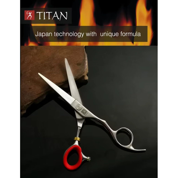 Набір професійних ножиць для перукарів Titan 6 дюймів з японської сталі (2 шт.)