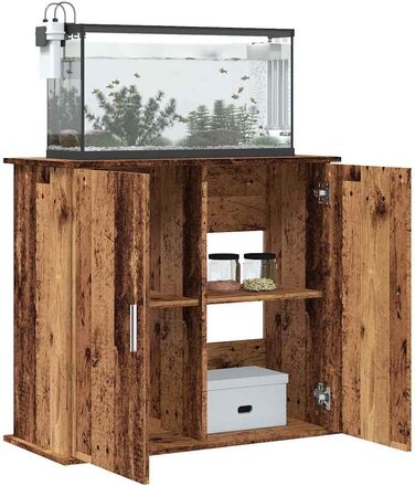Підставка для акваріума VidaXL з імітацією старого дерева, 81x36x73 см, ДСП