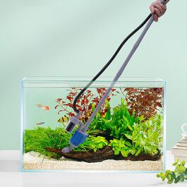 Електричний мулосос для акваріума 28W, водозмінник і пилосос для дна, довжина шланга 2 м, для очищення і зміни води