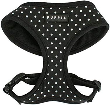 Нашийник для собак Puppia Dotty, без тяги, без блювоти, регульований, чорний, X-Small