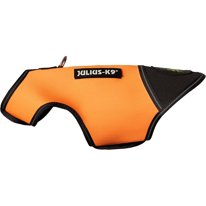 Одяг для собак Julius-K9 IDC Neopren Baby 2 чорного та UV-оранжевого кольору