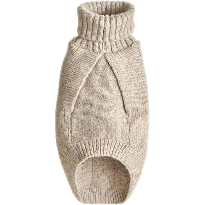 Пуловер для собак Hunter GENF, бежевий, з перекидним коміром, з еластичного переробленого поліестеру