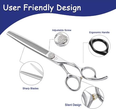 Професійна вигнута ножиця для грумінгу собак та котів, 440C сталь, 20.3 см (8 дюймів)