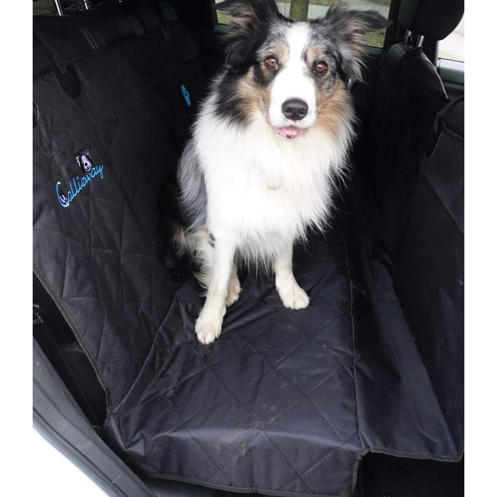 Плед для собак Callieway Autoschondecke Woo, чорний, м'який, для автомобіля