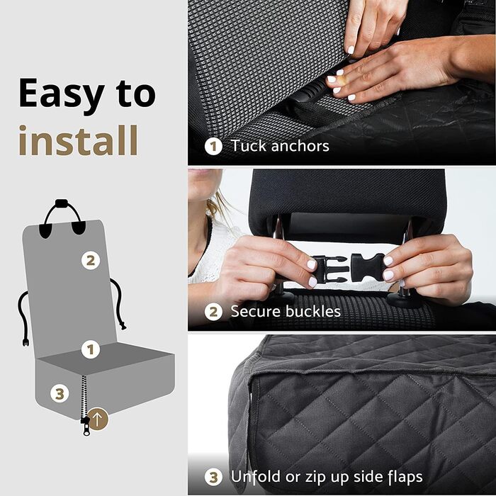 Автокрісло для собак OKYUK: водонепроникне, антиковзаюче, 2-в-1 для маленьких та середніх собак