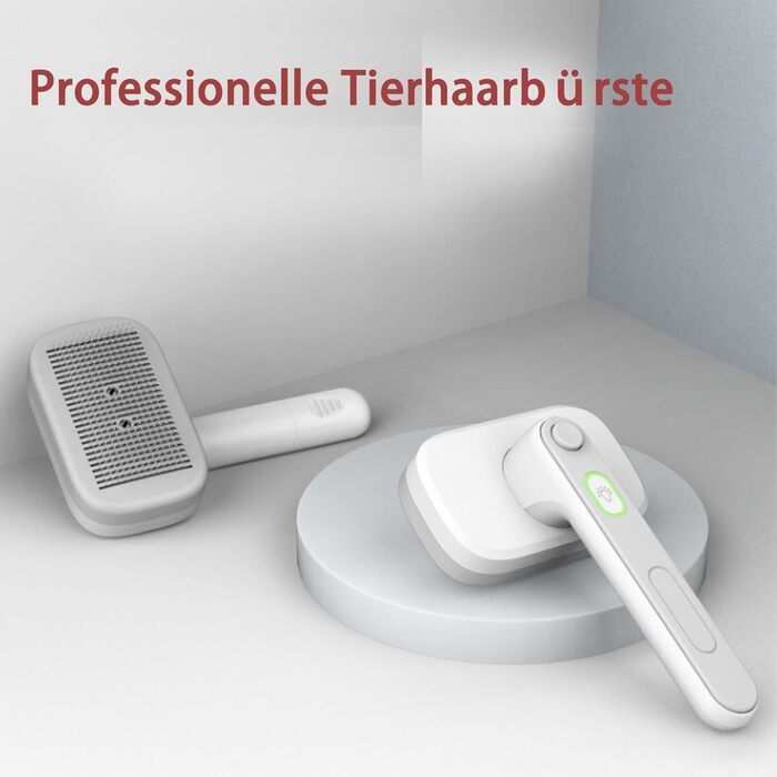 Професійна щітка для шерсті домашніх тварин Pet Ion Brush з подвійним іонним генератором - самоочисна щітка для собак та котів, м'яке розплутування шерсті та підшерстя, для короткої та довгої шерсті (1 шт)