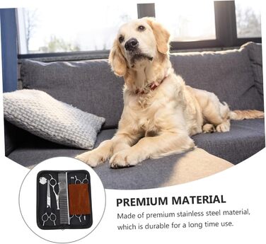 Набір професійних ножиць для грумінгу тварин з нержавіючої сталі