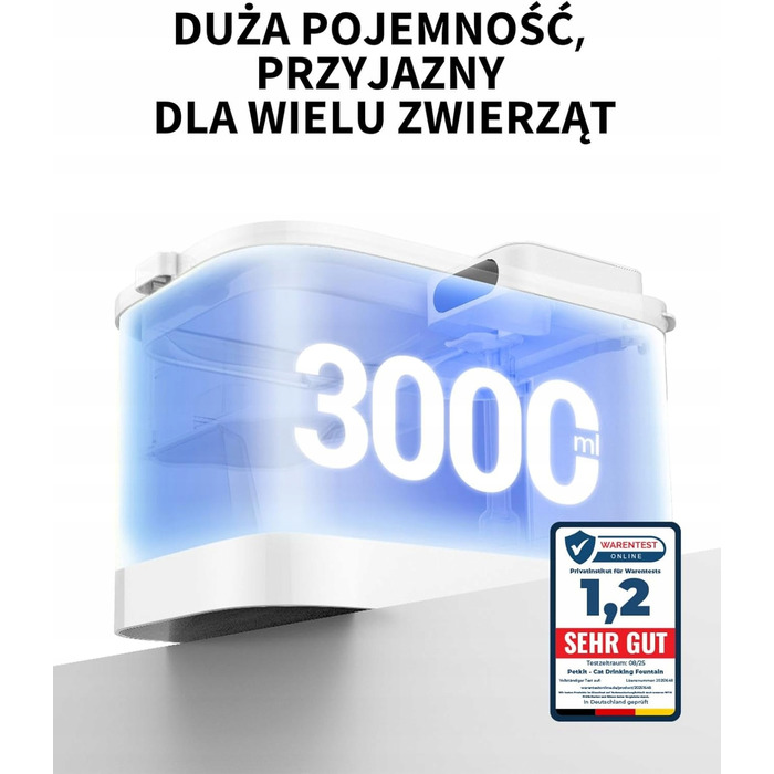 Фонтан-пийло Petkit пластиковий, 3000 мл