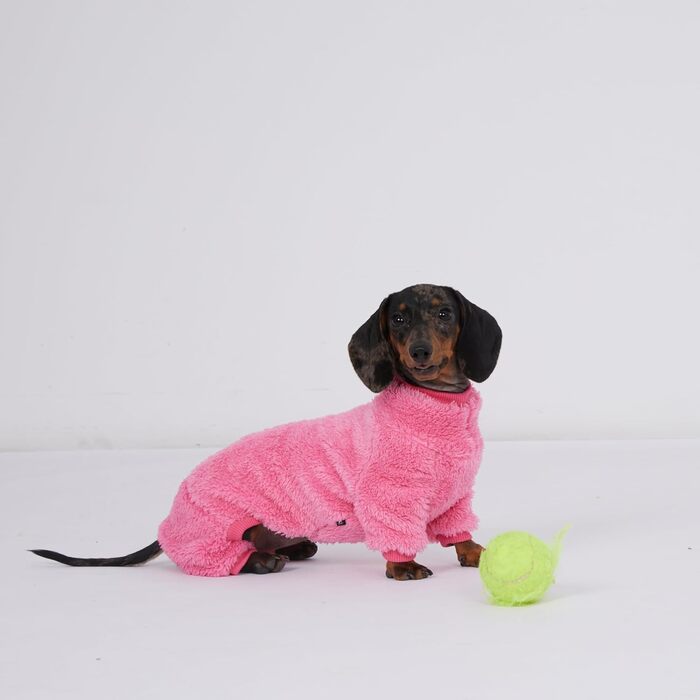 Теплий халат-комбінезон для собак з декором 