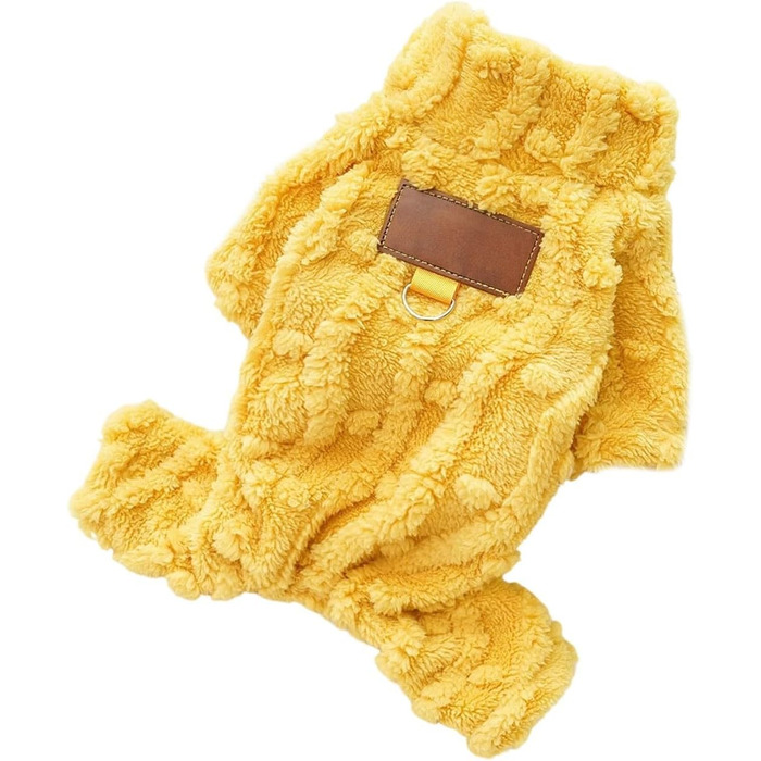 Зимовий теплий флісовий комбінезон для собак - теплий та затишний, для малих та середніх порід, підходить для холодної погоди (XXL, C)