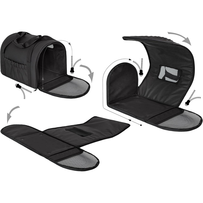 Транспортна сумка для собак та котів PillowPrim Beige, 27x39x28 см, Оксфорд, Еко-джоут