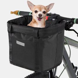 Фаркоп на велосипед, кошик на кермо, кошик для електровелосипеда, знімний, для собак та котів, для дорослих