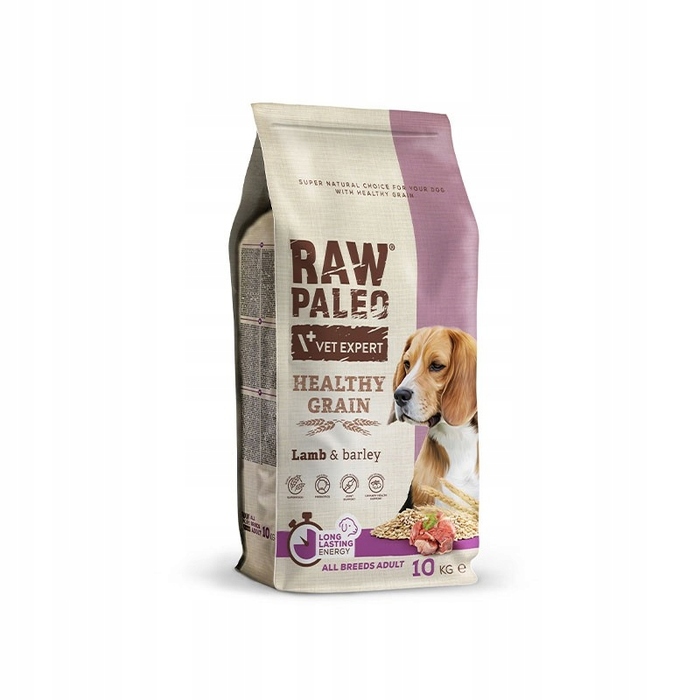 Сухий корм для дорослих собак Raw Paleo Healthy Grain з ягнятиною, 10 кг