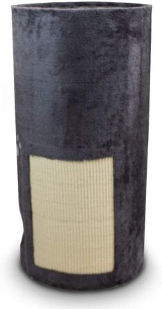 BITUXX® Кігтеточка для котів - кігтеточка-будиночок з плюшу та сизалю (78 см, сірий)