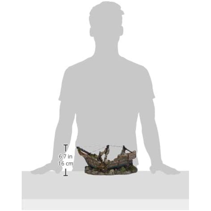 Декорація для акваріума Nobby Aqua Ornaments BOOT, 44,5 x 16 x 20 см, 1 шт.