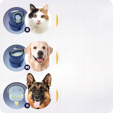 Безшумна LED-машинка для стрижки кігтів собак PetProved, 2 швидкості, фіолетова