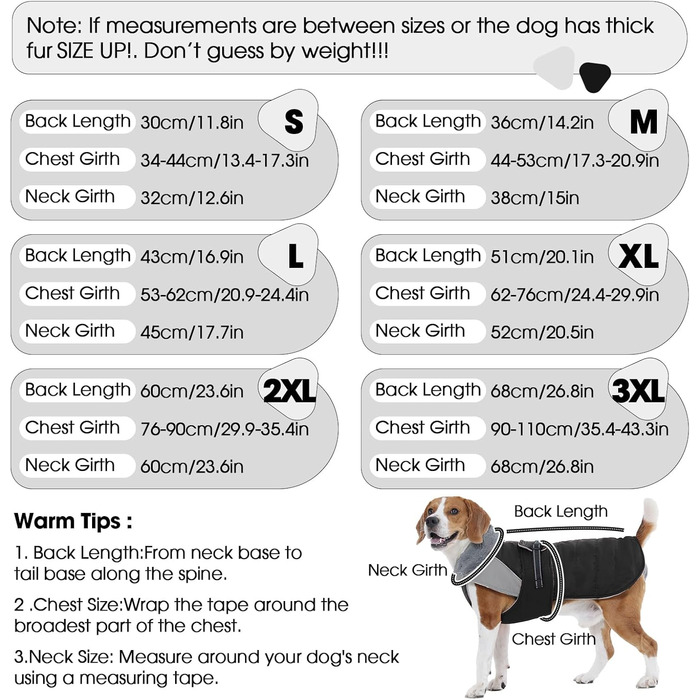 Зимовий теплий куртка для собак Nanaki з флісовою підкладкою, водонепроникний, світловідбиваючий, з отвором для повідка, пухнастий комір, середній розмір, для прогулянок на вулиці, полювання, простий у використанні, X-Large, чорний