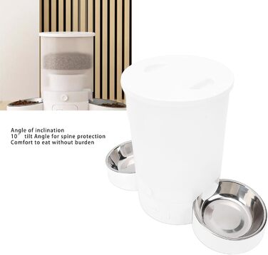 Автомат годування котів Ejoyous з 2 мисками, 3л, WiFi, програмування, запис голосу, керування через додаток