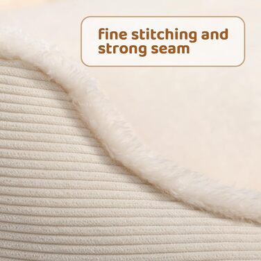 Кругле ліжко для котів та цуценят Hollypet, м'яке, дихаюче, бежеве (55*50*15 см)