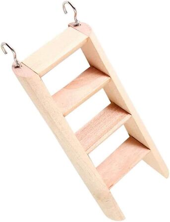 Іграшки для хом'яків Wonninek: набір з 3 іграшок для клітки - драбина, гамак-гойдалка, тунель-гніздо. Підходять для хом'яків, шиншил, морських свинок.