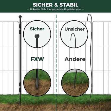 FXW MiniPaws: розширений вольєр для цуценят та маленьких собак, 60 см, 8 панелей
