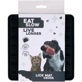 Килимок для собак та котів, 19x19 см, силіконовий, для повільного годування, анти-занурювання, зелений (сірий)