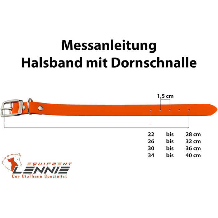 Ленні нашийник для собак Biothane 25 мм, світловідбиваючий, з подвійною пряжкою, стійкий до бруду та води