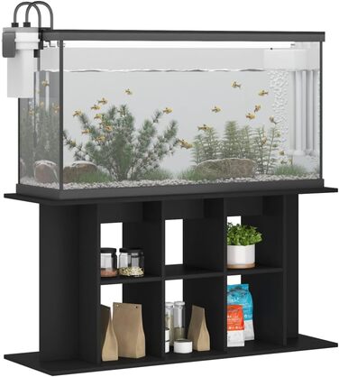 Тумба для акваріума Xichuzi 120x40x60 см, чорна, ДСП