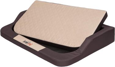 Ортопедичне ліжко для собак MEDICO Standard - коричневе з бежевим (XXL, 120x80 см)