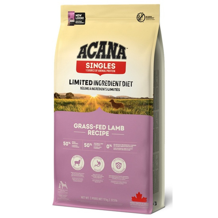 Сухий корм для собак Acana Singles Grass-Fed Lamb з ягнятиною, 17 кг