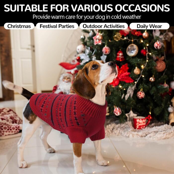 Теплий пуховик для собак великих порід від Atag, м'який зимовий пуховик для собак, дихаючий, з трикотажним коміром, одяг для собак для хлопчиків та дівчаток, морський колір, розмір X-Small, червоний