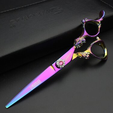 Набір професійних ножиць для стрижки та вирівнювання волосся Titan, 14 см або 15.2 см, у подарунковій коробці (6 шт.)