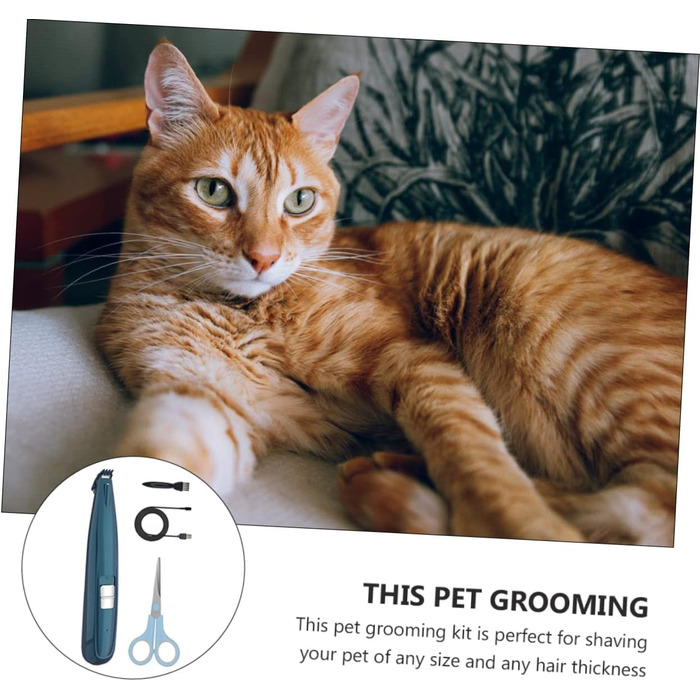 ERINGOGO Професійний триммер для собак та котів - безшумний, акумуляторний, для всіх типів шерсті