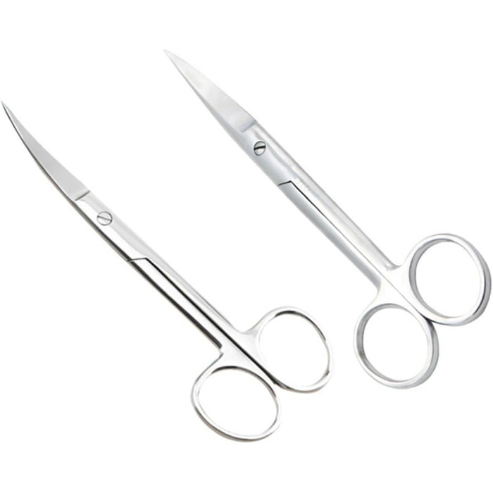 Набір професійних ножиць для грумінгу собак та котів BESTYASH (4 шт.) - прямі та вигнуті, нержавіюча сталь, ергономічний дизайн