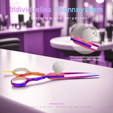 Професійні перукарські ножиці Purple Dragon 5.5 дюймів - набір для стрижки жінок та чоловіків