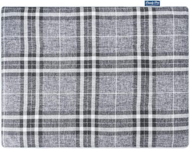 Плед для собак Highlands: м'який, міцний, преміум-якість, Made in Germany, розмір L (сірий, середній)