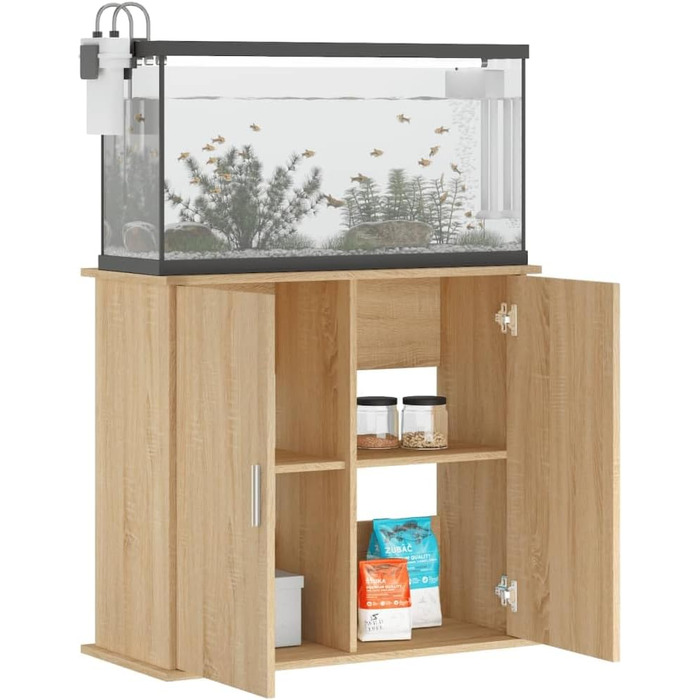 Тумба для акваріума з ДСП Sonoma Oak 81x36x73 см, стіл-підставка для акваріума