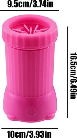 Автоматичний мийник лап для собак Pomurom, USB, для дому, середні та великі породи, цуценята, зелений (рожевий)