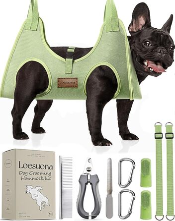 Гамак для собак Haustierpflege: регульований та складаний, розмір M (відстань між ніжками 11-14', вантажопідйомність до 20 кг)