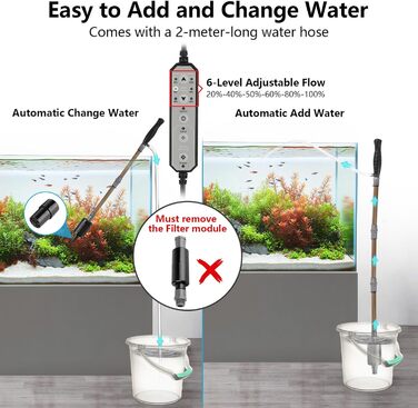 fishkeeper Електричний вакуумний очищувач для акваріумного ґрунту