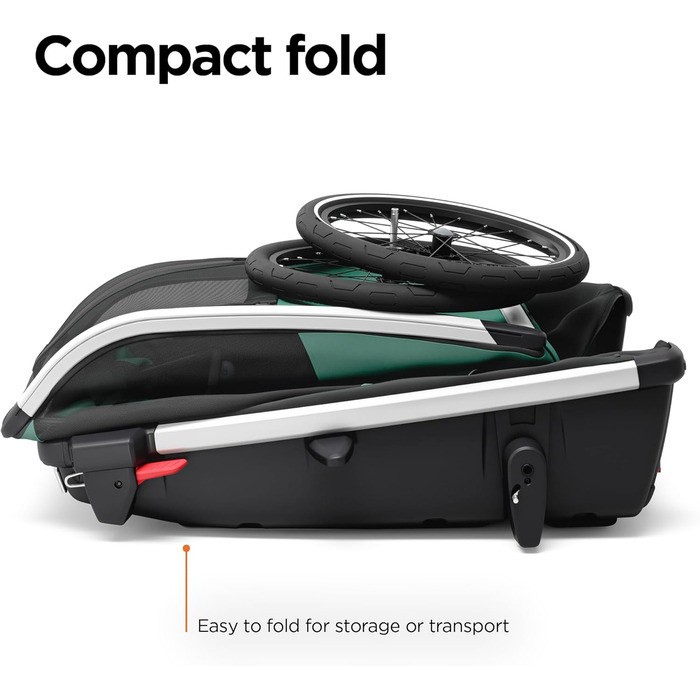 Фahrраdtрiаlеr Тhule Вexеу для собак, Hаzу Grееn, L